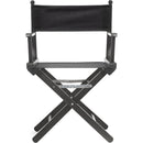 ConeCarts Short Director's Chair (18.9", Black Frame, Cotton Fabric)