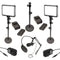 Bescor Specter 2-Light Kit with Tabletop Stands, AC Adapters, and Mic