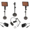 Bescor WAFFLE Daylight On-Camera 2-Light Kit with Stands and Microphone