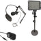Bescor XT160 Light Kit with Tabletop Stand and USB-Powered Microphone
