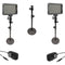 Bescor XT160 2-Light Kit with Tabletop Stands and AC-Adapters