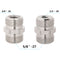 CAMVATE 1/4"-20 Female to 5/8"-27 Male and 3/8"-16 Female to 5/8"-27 Male Microphone Screw Adapter Set