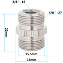 CAMVATE 1/4"-20 Female to 5/8"-27 Male and 3/8"-16 Female to 5/8"-27 Male Microphone Screw Adapter Set