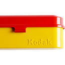 Kodak Steel 135mm Film Case (Red Lid/Yellow Body)