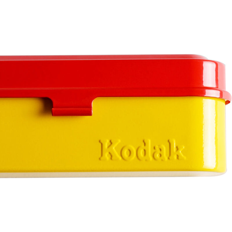 Kodak Steel 135mm Film Case (Red Lid/Yellow Body)