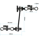 CAMVATE Z-Shaped 15mm Rod Mount with ARRI Rosette-Style Extension Arm