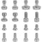 CAMVATE Assorted Screw Set (1/4"-20, 3/8"-16, M5)