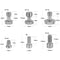CAMVATE Assorted Screw Set (1/4"-20, 3/8"-16, M5)