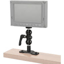 CAMVATE Dual Ball Head with 1/4"-20 Screw, Locking Lever & Wall Mount Base