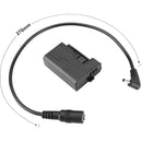 CAMVATE 2.1mm to Canon LP-E10 Dummy Battery Cable (10.6")