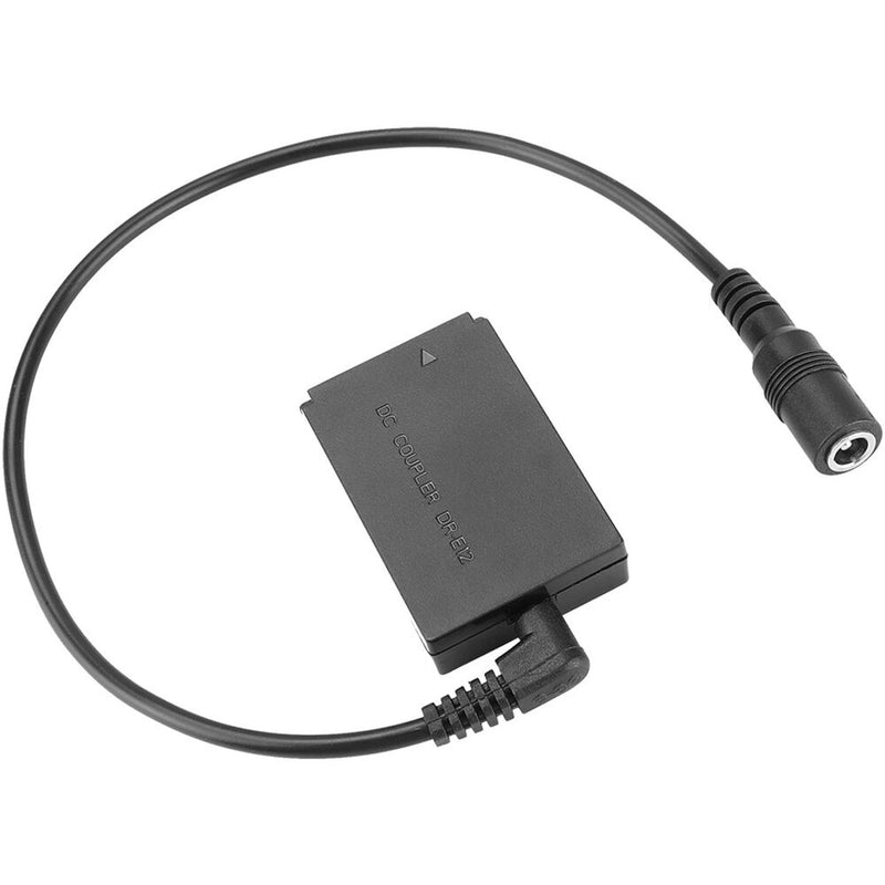 CAMVATE LP-E12 Dummy Battery to 2.1mm Female Barrel Cable for Select Canon Cameras