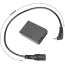 CAMVATE LP-E12 Dummy Battery to 2.1mm Female Barrel Cable for Select Canon Cameras
