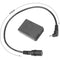 CAMVATE LP-E12 Dummy Battery to 2.1mm Female Barrel Cable for Select Canon Cameras