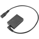 CAMVATE LP-E12 Dummy Battery to 2.1mm Female Barrel Cable for Select Canon Cameras