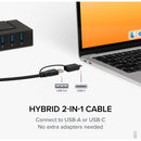 Plugable 7-in-1 USB Type-A & Type-C Hub