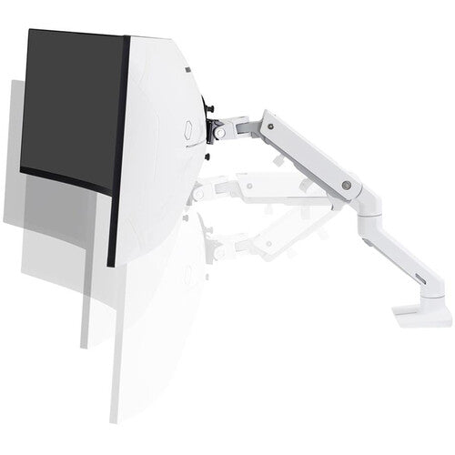 Ergotron HX Desk Monitor Arm with HD Pivot (White)