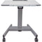 Luxor 28 x 21" Pneumatic Adjustable Height Flip Top Student Desk/Nesting Desk (Gray)