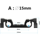 CAMVATE 15mm Dual-Rod Clamp with 1/4"- 20 Accessory Mounting Holes