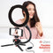 Oben TTVLK-8 Tripod Vlogging Kit with Ring Light (8")