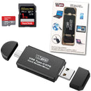 Vidpro SD and microSD Card Reader (USB Type-C / USB Type-A / Micro-USB)