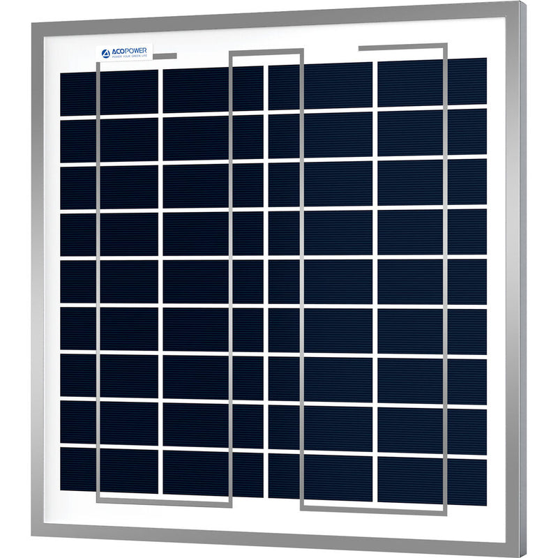ACOPower 15-Watt Polycrystalline Solar Panel, 12V