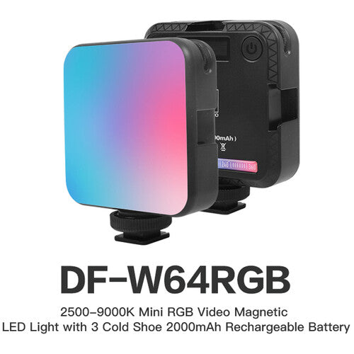 DigitalFoto Solution Limited Magnetic Mini RGB LED Light with Laptop Clamp (2500 to 9000K)