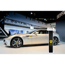 CTA Digital Locking Floor Stand Kiosk with Graphics Slot (White)