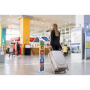 CTA Digital Dual-Enclosure Locking Floor Stand Kiosk with Graphic Slot for 9 to 11" Tablets (White)