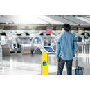 CTA Digital Dual-Enclosure Locking Floor Stand Kiosk with Graphic Slot for 9 to 11" Tablets (White)