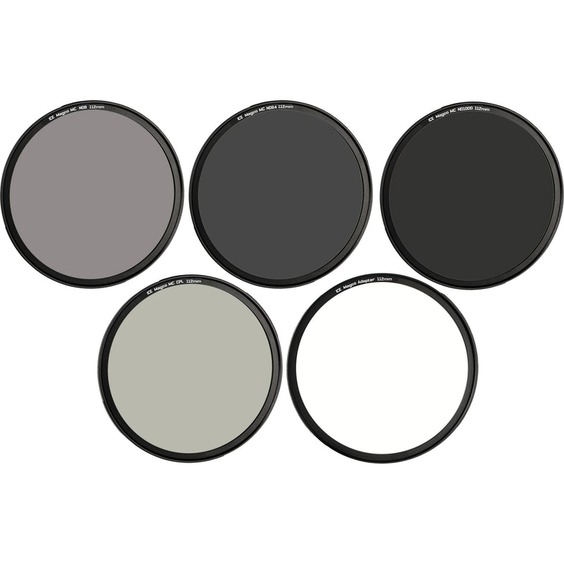 Ice Magco 112mm Filter Stack Set with MC CPL, ND8, ND64, ND1000 with Magnetic Adapter Ring