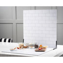 V-FLAT WORLD 24 x 24" Duo-Board Double-Sided Background (White Subway Tile/Ebony Subway Tile)