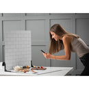 V-FLAT WORLD 24 x 24" Duo-Board Double-Sided Background (White Subway Tile/Ebony Subway Tile)