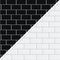 V-FLAT WORLD 24 x 24" Duo-Board Double-Sided Background (White Subway Tile/Ebony Subway Tile)