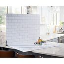 V-FLAT WORLD 30 x 40" Duo-Board Double-Sided Background (White Subway Tile/Ebony Subway Tile)