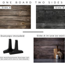 V-FLAT WORLD 30 x 40" Duo-Board Double-Sided Background (Vintage Oak/Ink Hardwood)