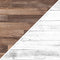 V-FLAT WORLD 24 x 24" Duo-Board Double-Sided Background (Whitewash/Hickory Planks)