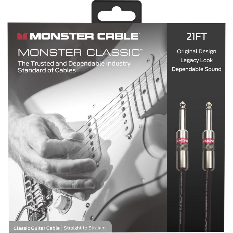Monster Cable Prolink Classic Series Straight 1/4" Male to Straight 1/4" Male Instrument Cable (21')