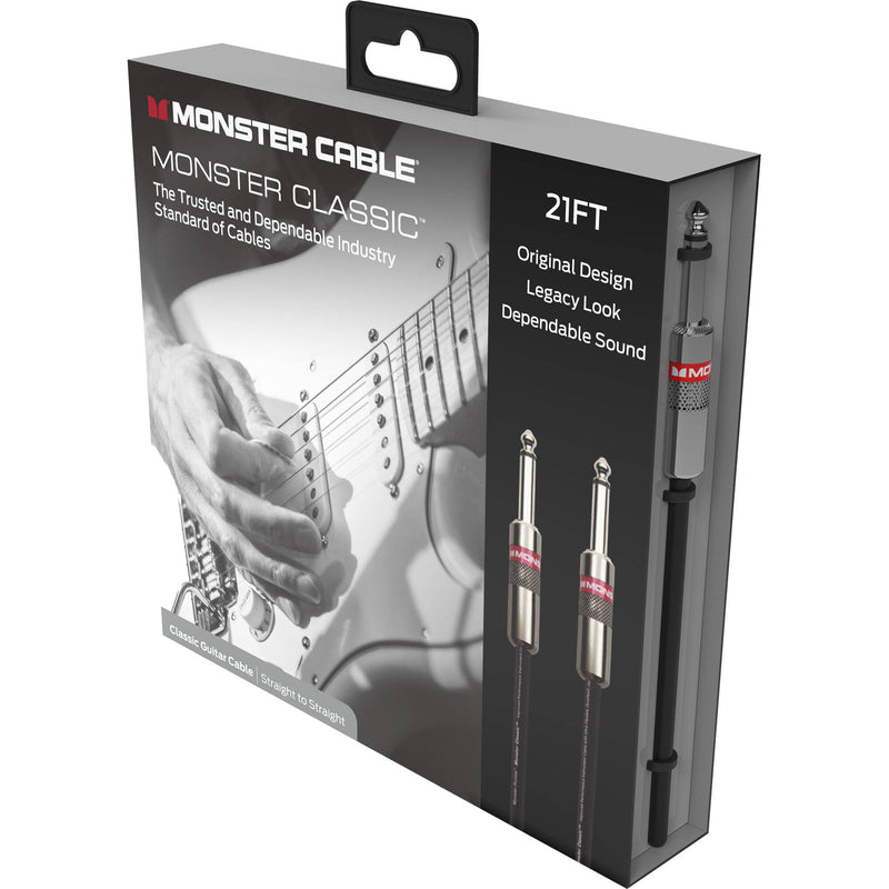 Monster Cable Prolink Classic Series Straight 1/4" Male to Straight 1/4" Male Instrument Cable (21')
