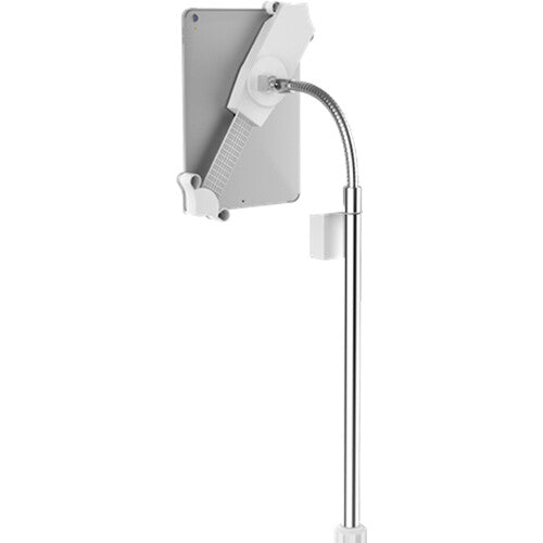 CTA Digital Compact Gooseneck Floor Stand for 7-13" Tablets (White)