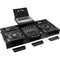 Odyssey Extra-Deep Coffin Flight Case with Glide Platform for 12" DJ Mixer and Two Large-Format Media Players (All Black)