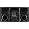 Odyssey Extra-Deep Coffin Flight Case with Glide Platform for 12" DJ Mixer and Two Large-Format Media Players (Black and Silver)