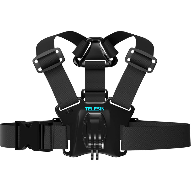 TELESIN Chest Strap with Dual-Mount/J-Hook for GoPro/Action Cameras