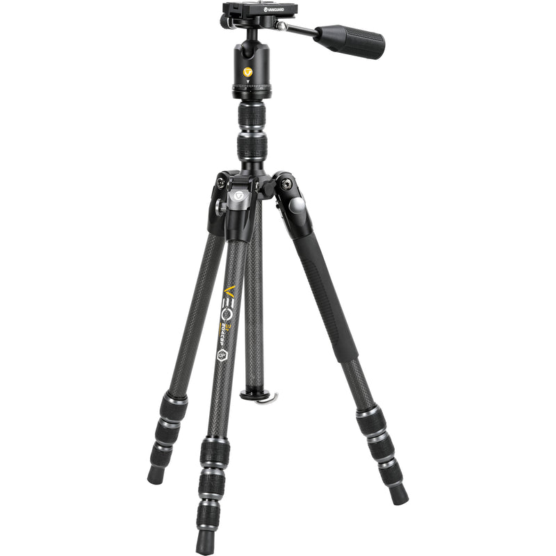 Vanguard VEO 3T 204CBP Carbon Fiber 4-in-1 Travel Tripod with VEO 2 BP-45T Ball/Pan Head and Bluetooth Remote