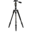 Vanguard VEO 3T 204CBP Carbon Fiber 4-in-1 Travel Tripod with VEO 2 BP-45T Ball/Pan Head and Bluetooth Remote
