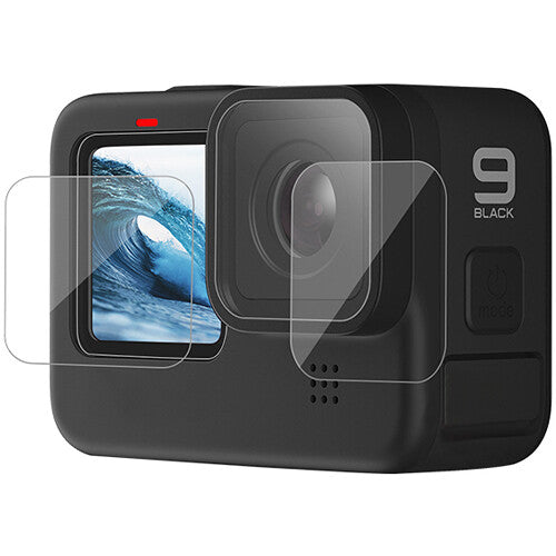 TELESIN Ultra-Clear Glass Lens & LCD Screen Protectors for GoPro HERO9 Black