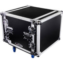 Odyssey Flight Zone Shockmount Case with Wheels (8 RU)