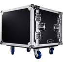 Odyssey Flight Zone Shockmount Case with Wheels (8 RU)