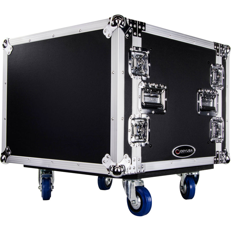 Odyssey Flight Zone Shockmount Case with Wheels (8 RU)