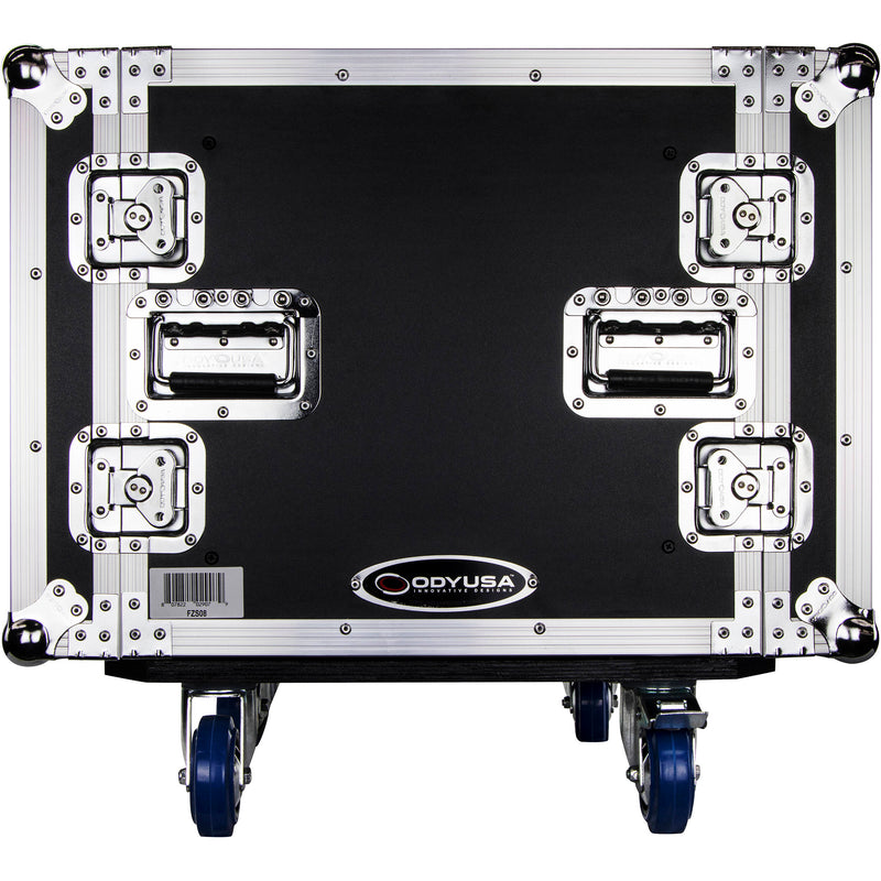 Odyssey Flight Zone Shockmount Case with Wheels (8 RU)