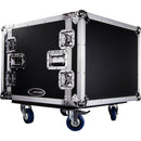 Odyssey Flight Zone Shockmount Case with Wheels (8 RU)